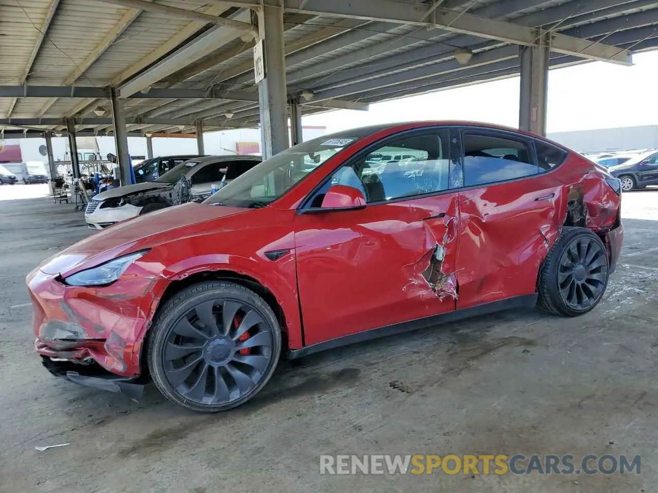 1 fotografías del automóvil dañado 7SAYGDEF4PF738417 TESLA MODEL Y 2023