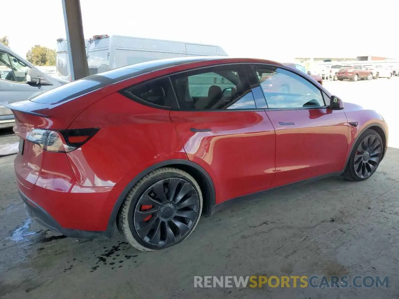 3 fotografías del automóvil dañado 7SAYGDEF4PF738417 TESLA MODEL Y 2023