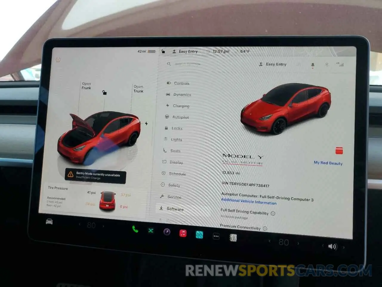 9 fotografías del automóvil dañado 7SAYGDEF4PF738417 TESLA MODEL Y 2023