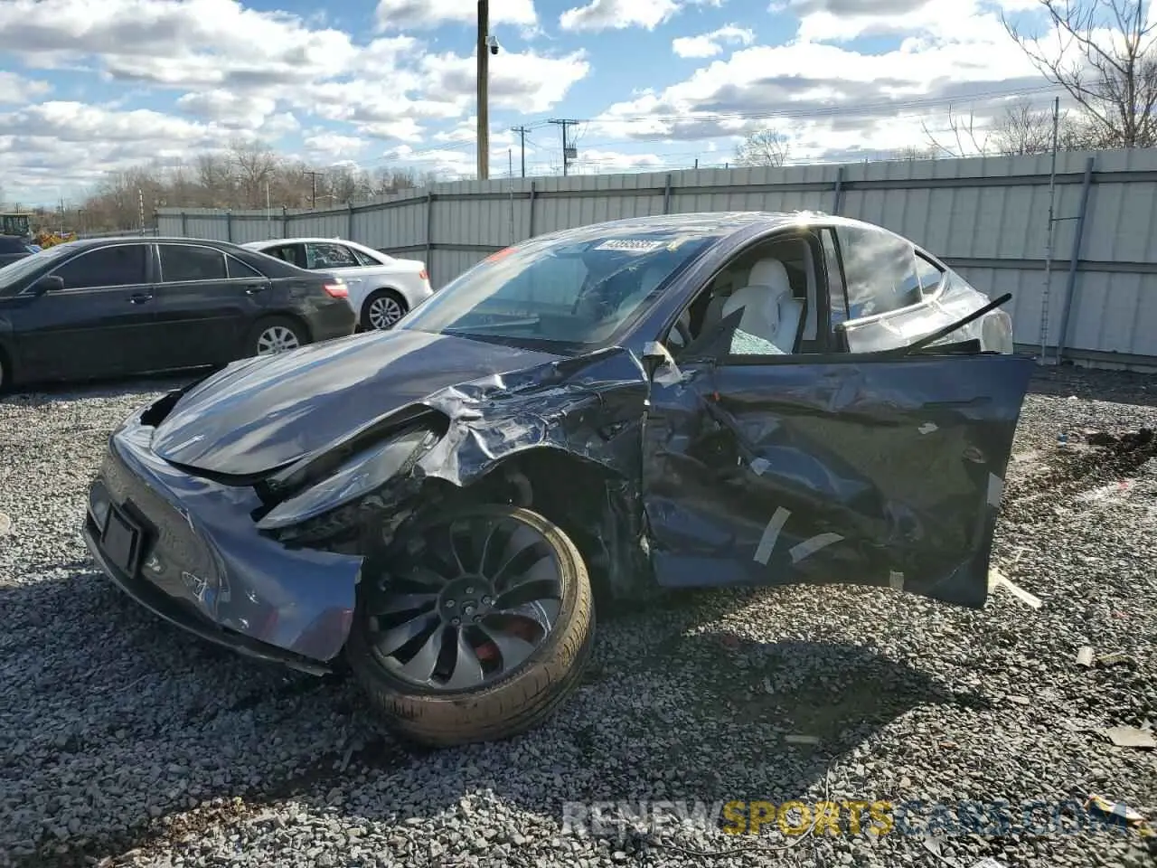 1 fotografías del automóvil dañado 7SAYGDEF4PF841336 TESLA MODEL Y 2023