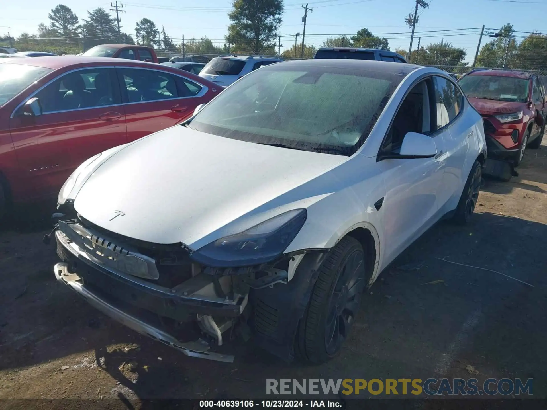 2 fotografías del automóvil dañado 7SAYGDEF5PF666305 TESLA MODEL Y 2023