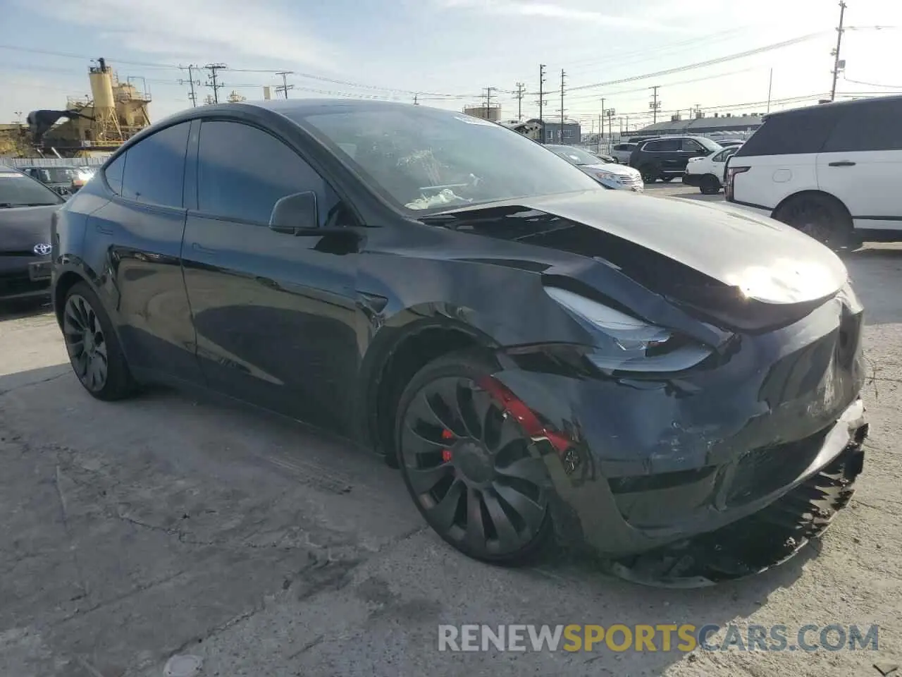 4 fotografías del automóvil dañado 7SAYGDEF6PF661016 TESLA MODEL Y 2023
