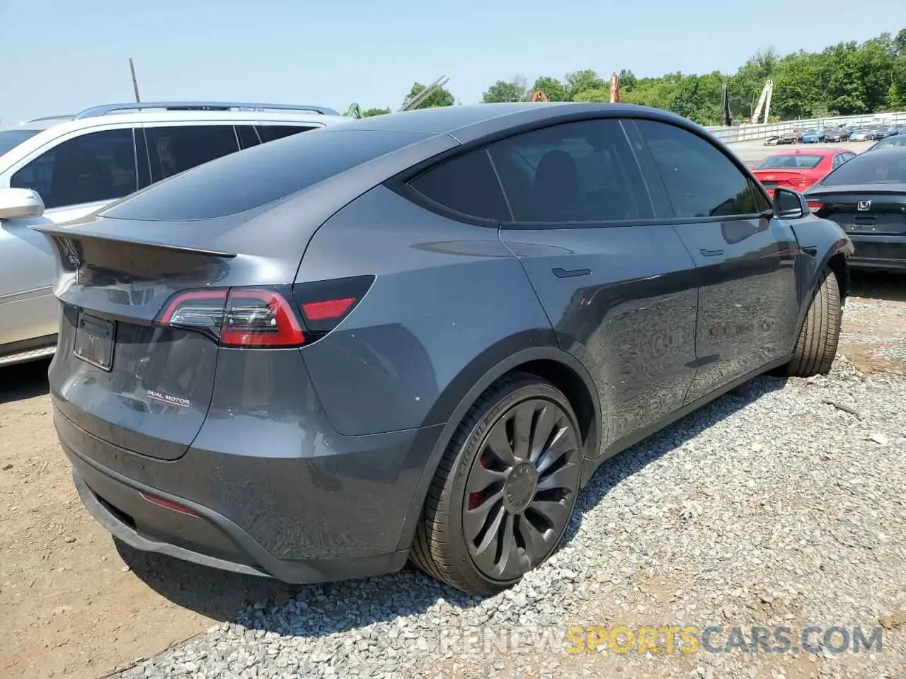3 fotografías del automóvil dañado 7SAYGDEF6PF843413 TESLA MODEL Y 2023