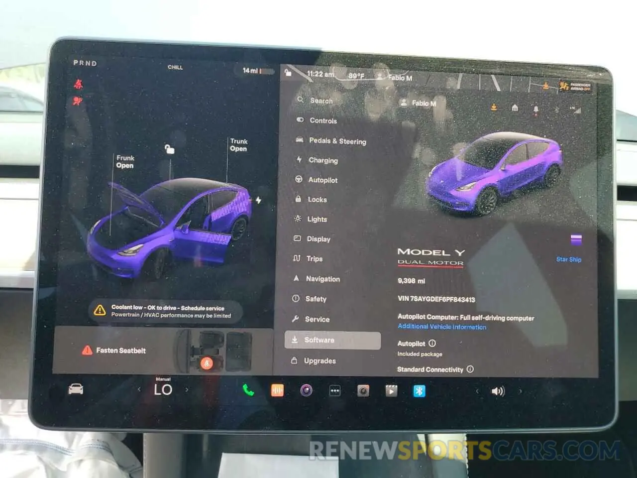 9 fotografías del automóvil dañado 7SAYGDEF6PF843413 TESLA MODEL Y 2023