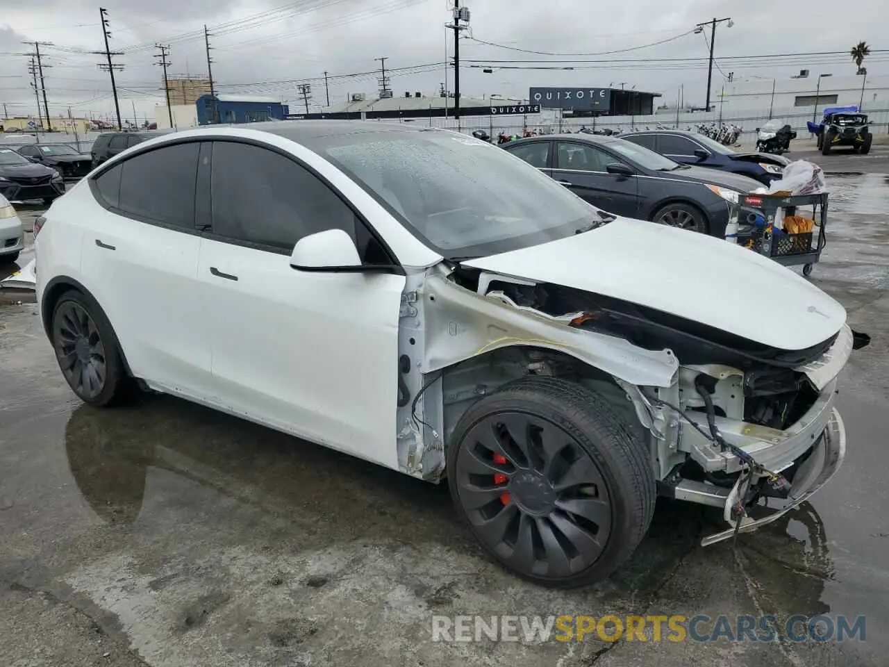 4 fotografías del automóvil dañado 7SAYGDEF7PF602959 TESLA MODEL Y 2023