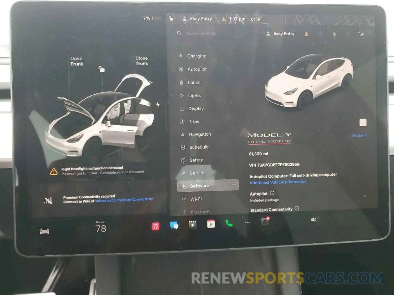 9 fotografías del automóvil dañado 7SAYGDEF7PF602959 TESLA MODEL Y 2023