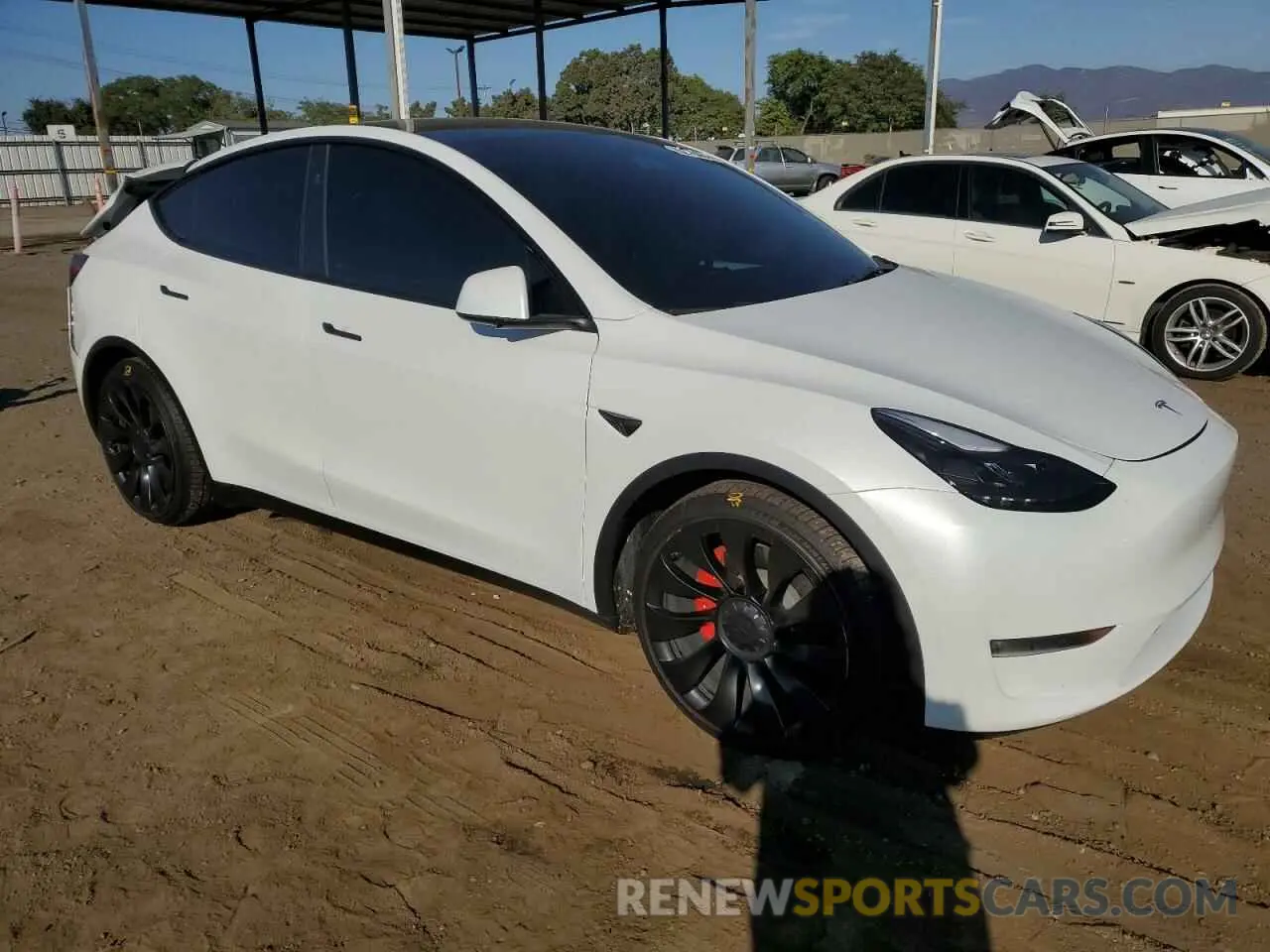 4 fotografías del automóvil dañado 7SAYGDEF7PF823414 TESLA MODEL Y 2023