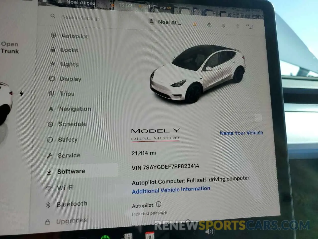 9 fotografías del automóvil dañado 7SAYGDEF7PF823414 TESLA MODEL Y 2023