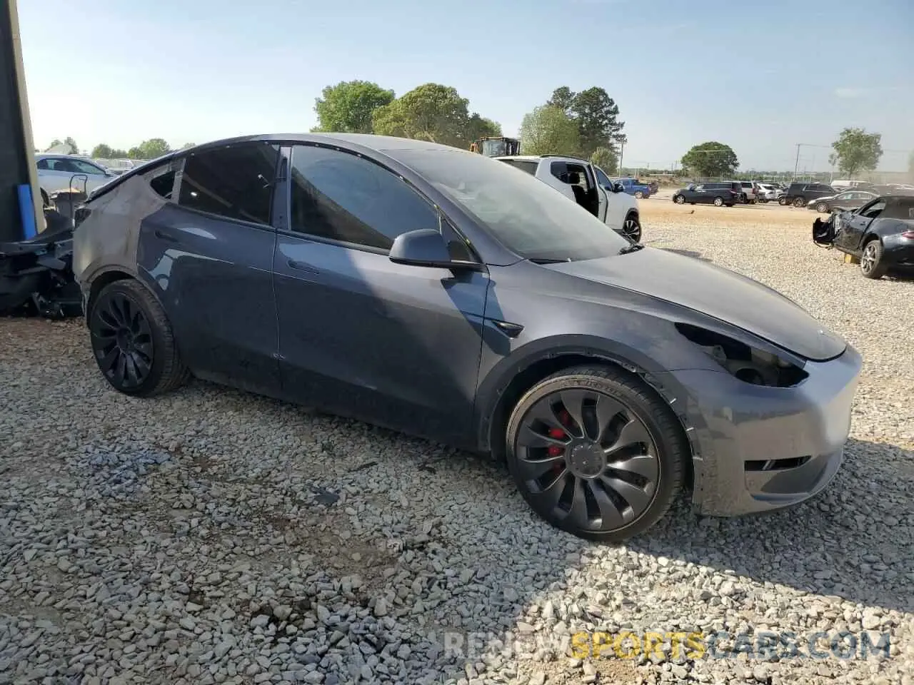 4 fotografías del automóvil dañado 7SAYGDEF7PF845560 TESLA MODEL Y 2023