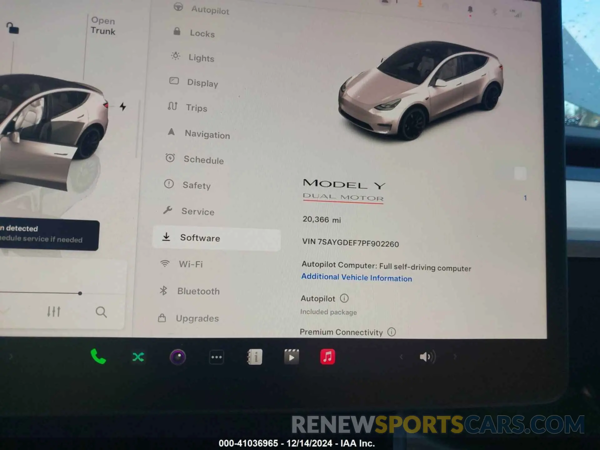 7 fotografías del automóvil dañado 7SAYGDEF7PF902260 TESLA MODEL Y 2023