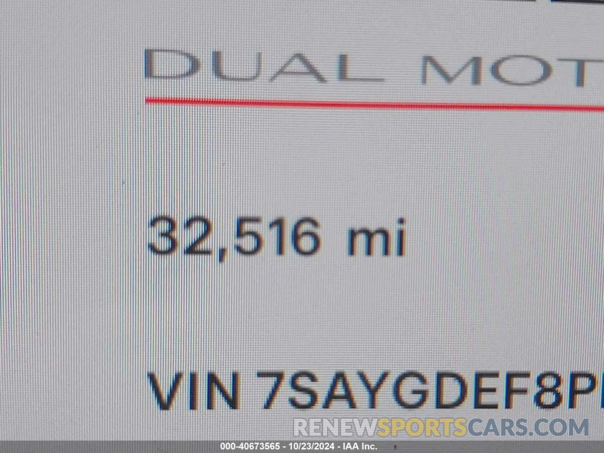 15 fotografías del automóvil dañado 7SAYGDEF8PF740641 TESLA MODEL Y 2023
