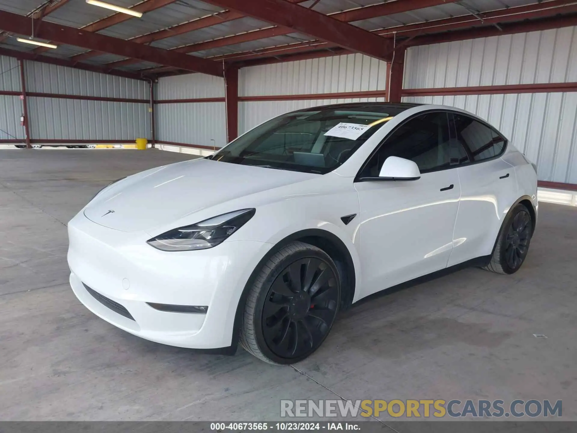2 fotografías del automóvil dañado 7SAYGDEF8PF740641 TESLA MODEL Y 2023
