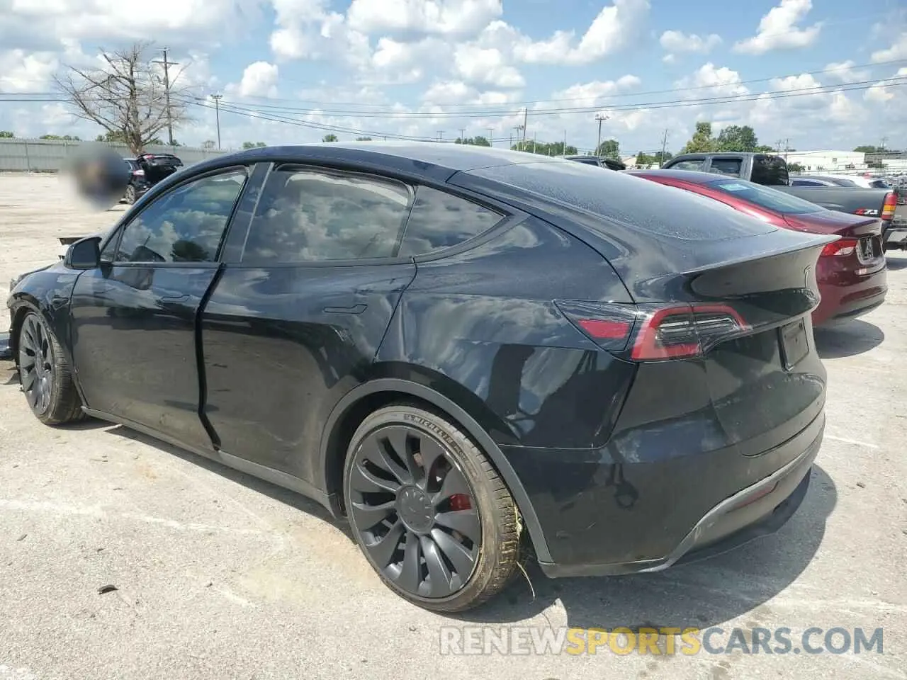 2 fotografías del automóvil dañado 7SAYGDEF8PF801048 TESLA MODEL Y 2023