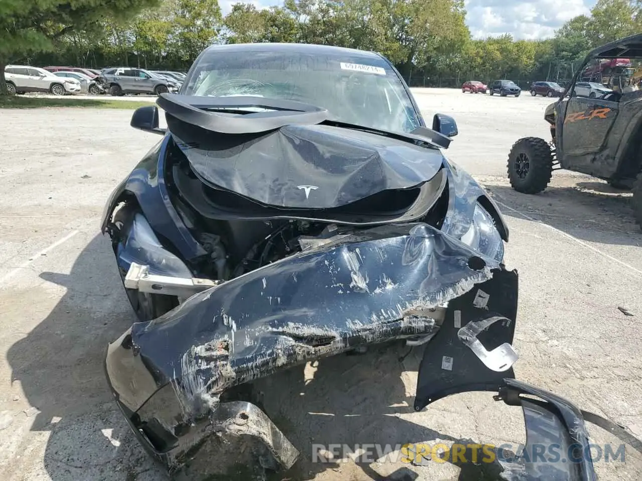 5 fotografías del automóvil dañado 7SAYGDEF8PF801048 TESLA MODEL Y 2023