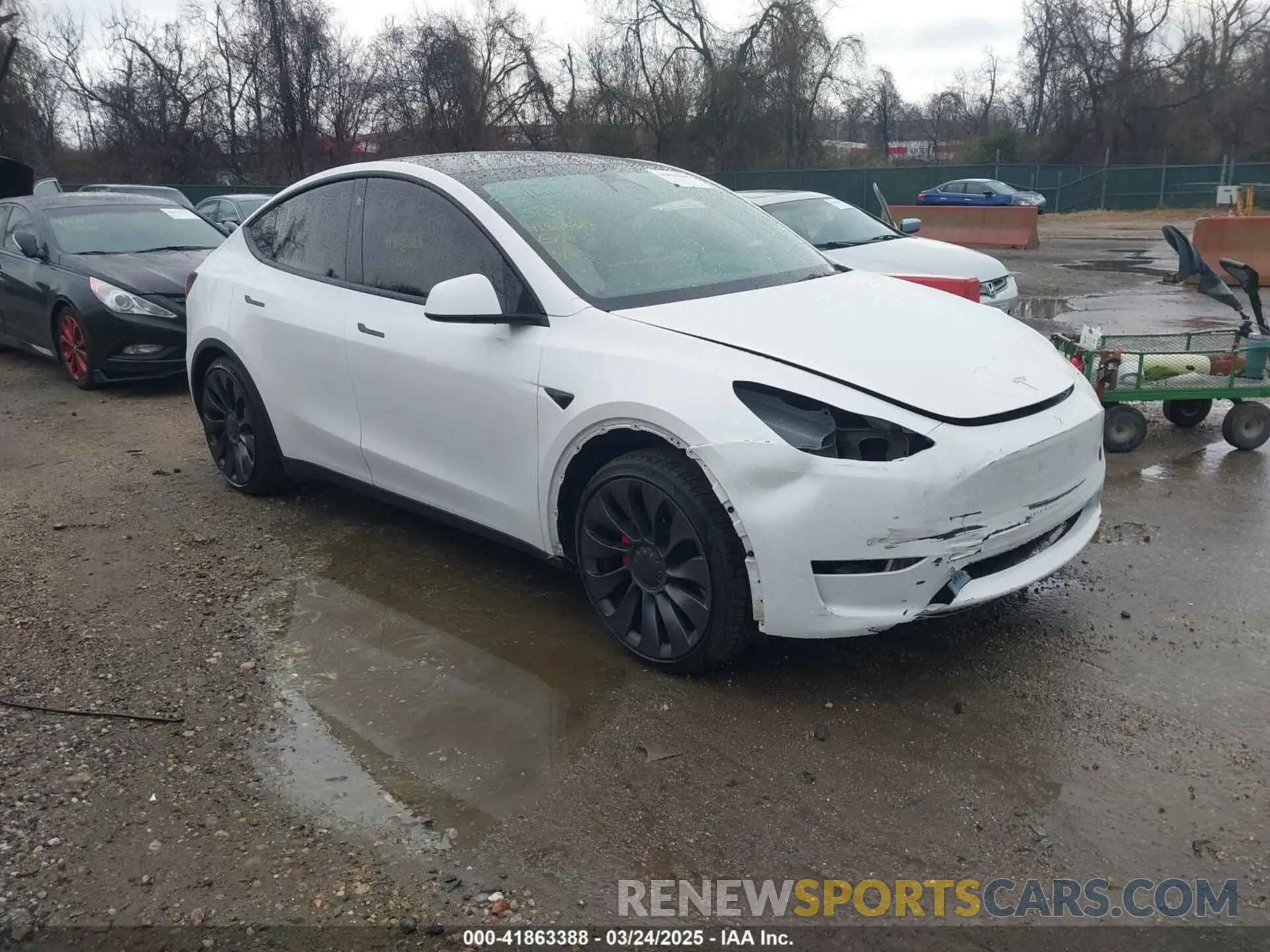 1 fotografías del automóvil dañado 7SAYGDEF9PF675038 TESLA MODEL Y 2023