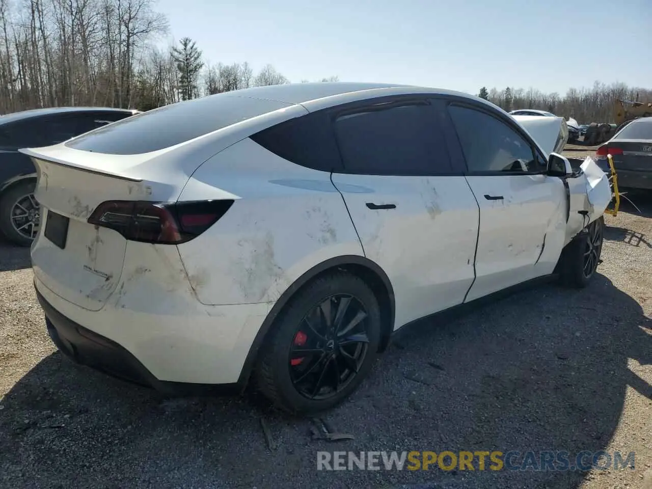 3 fotografías del automóvil dañado 7SAYGDEF9PF682684 TESLA MODEL Y 2023