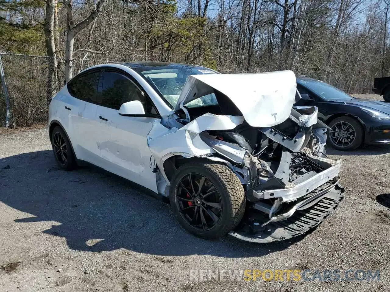 4 fotografías del automóvil dañado 7SAYGDEF9PF682684 TESLA MODEL Y 2023