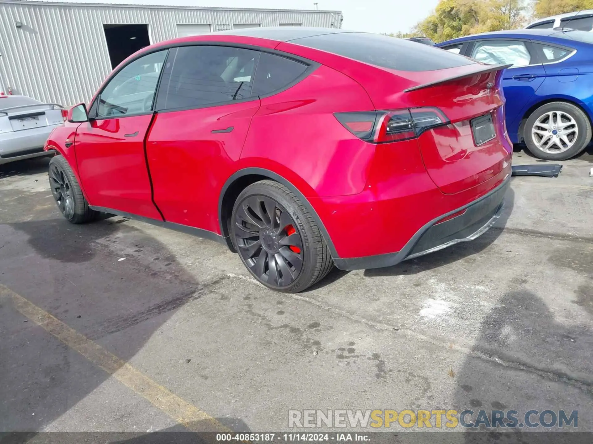 3 fotografías del automóvil dañado 7SAYGDEF9PF797155 TESLA MODEL Y 2023