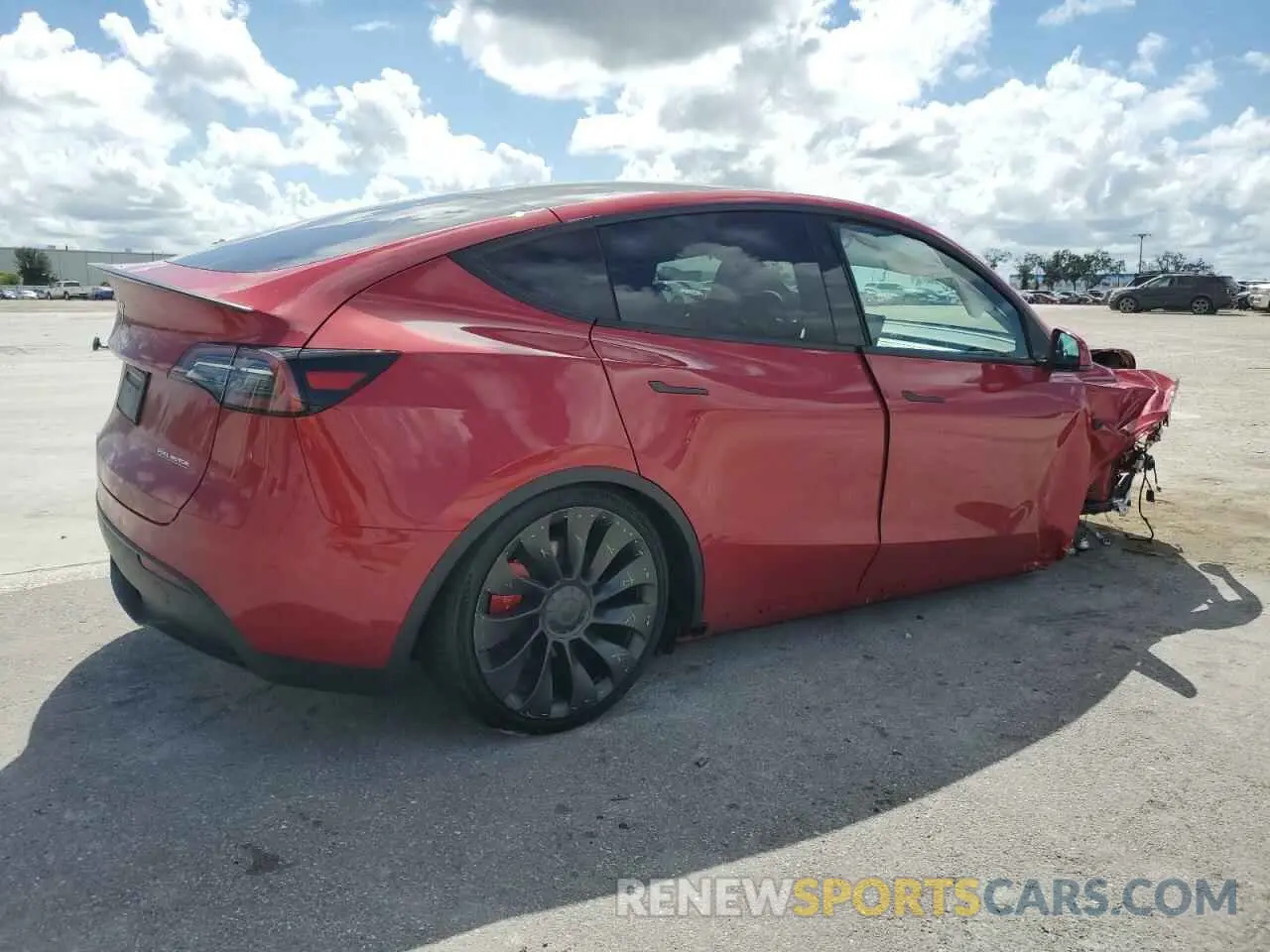 3 fotografías del automóvil dañado 7SAYGDEF9PF829988 TESLA MODEL Y 2023
