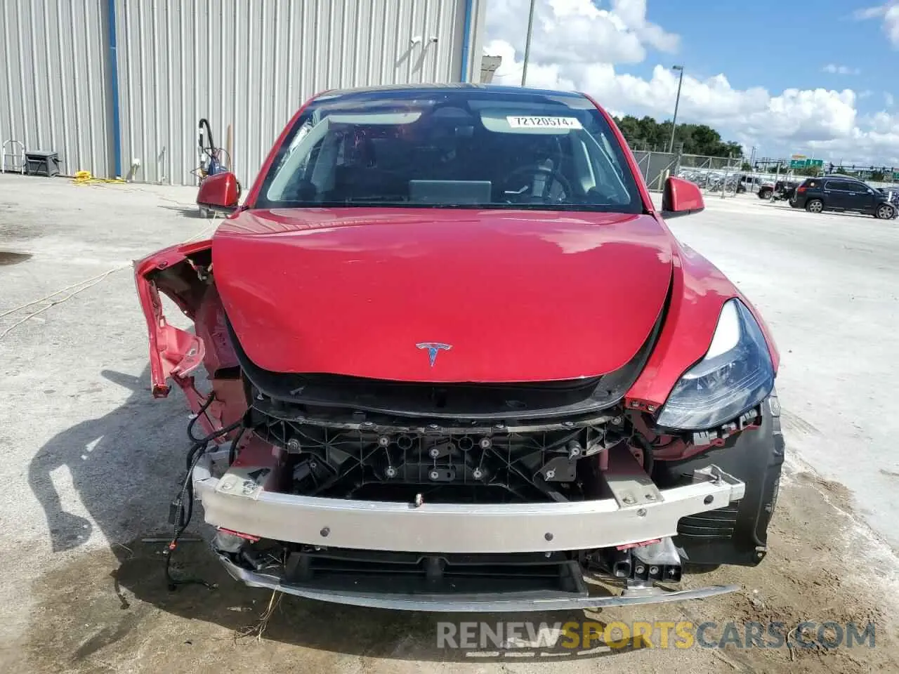5 fotografías del automóvil dañado 7SAYGDEF9PF829988 TESLA MODEL Y 2023