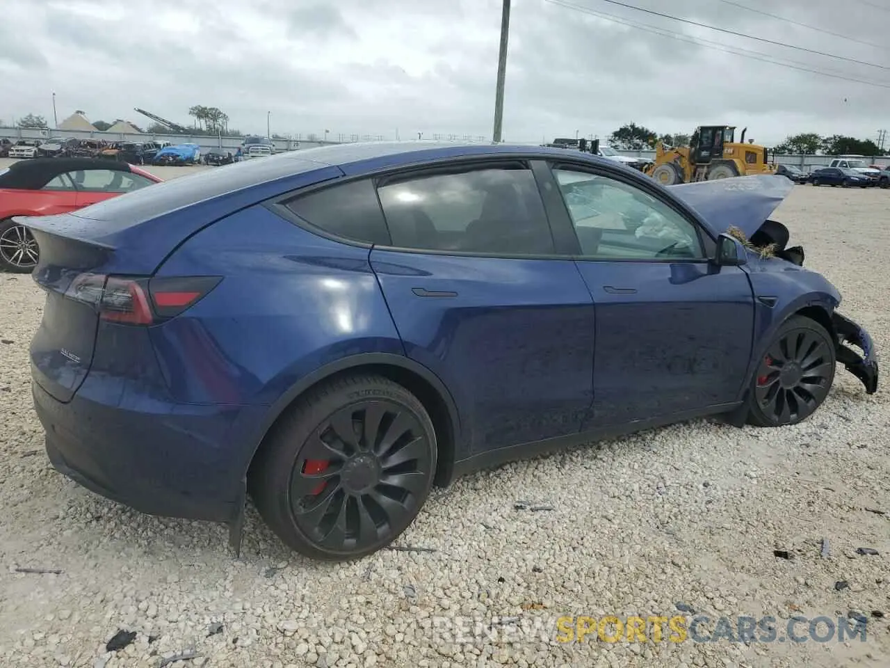 3 fotografías del automóvil dañado 7SAYGDEF9PF911879 TESLA MODEL Y 2023
