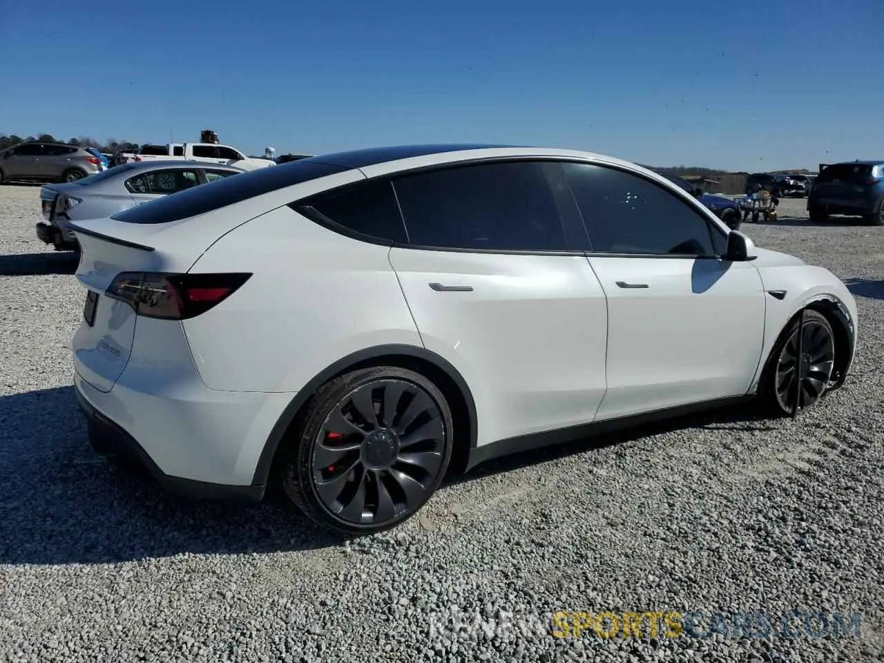 3 fotografías del automóvil dañado 7SAYGDEFXPF935544 TESLA MODEL Y 2023