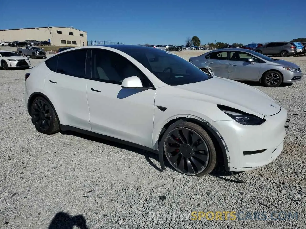 4 fotografías del automóvil dañado 7SAYGDEFXPF935544 TESLA MODEL Y 2023