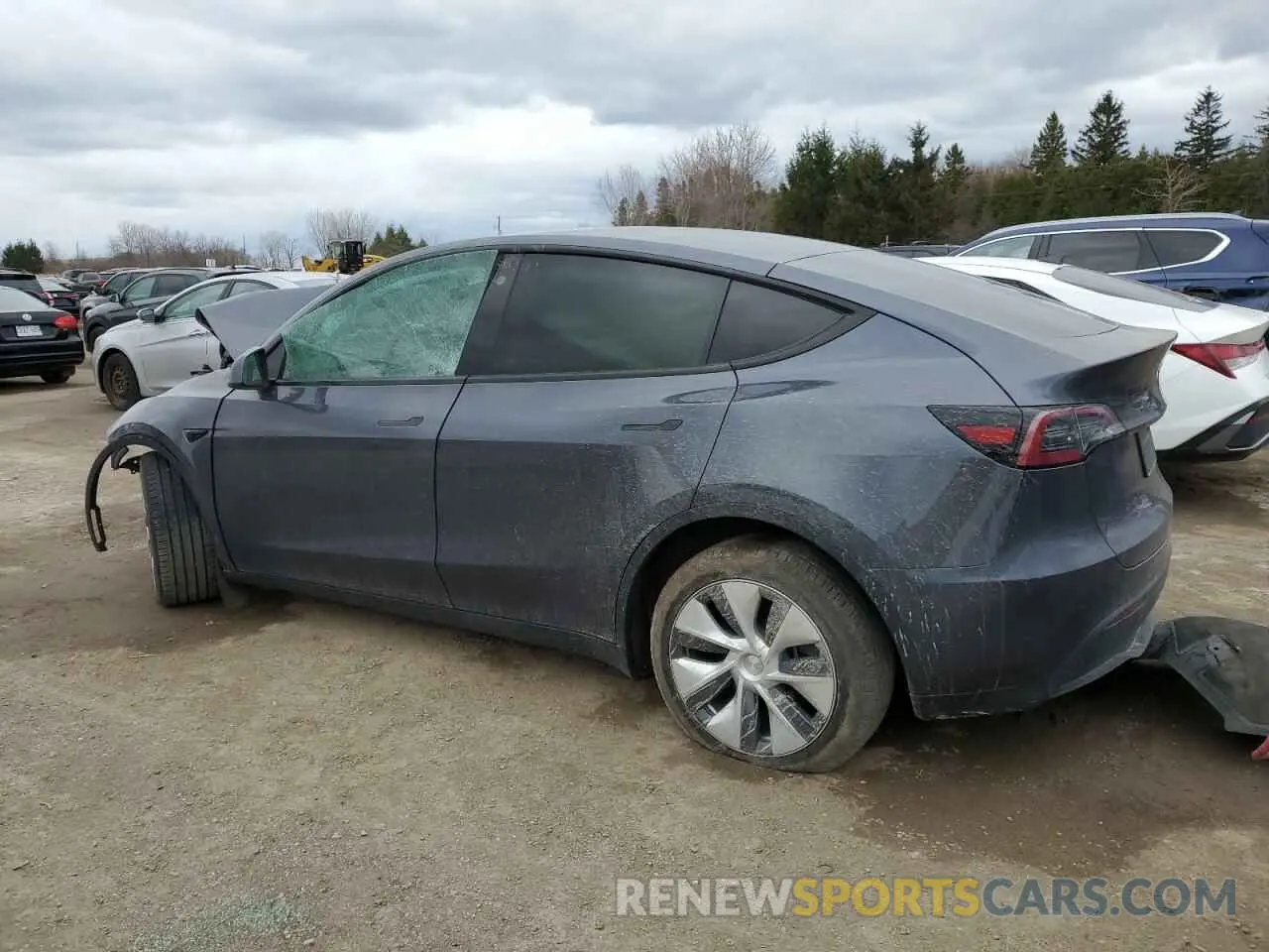 2 fotografías del automóvil dañado LRWYGDFD5PC164043 TESLA MODEL Y 2023