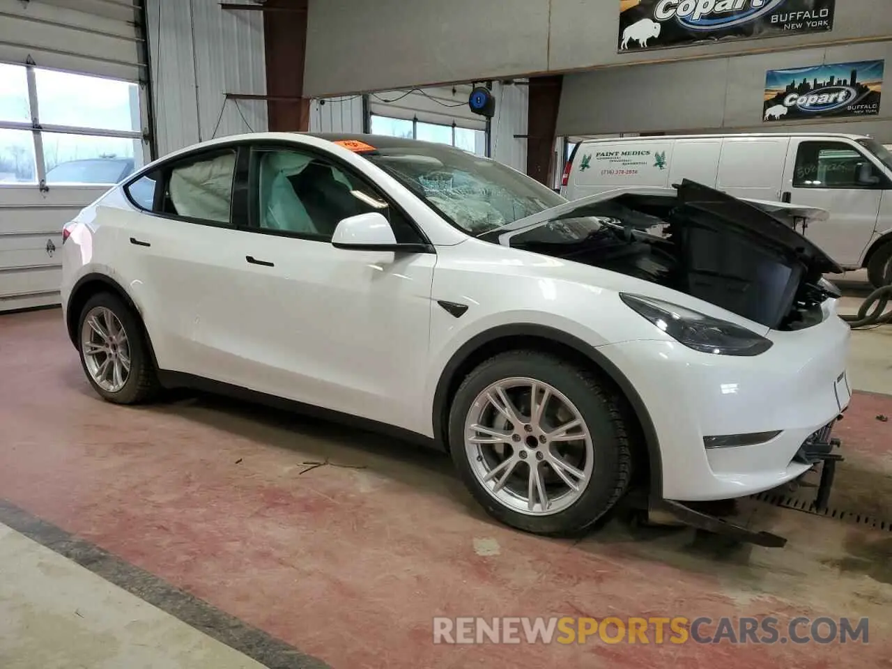 4 fotografías del automóvil dañado LRWYGDFD9PC967633 TESLA MODEL Y 2023