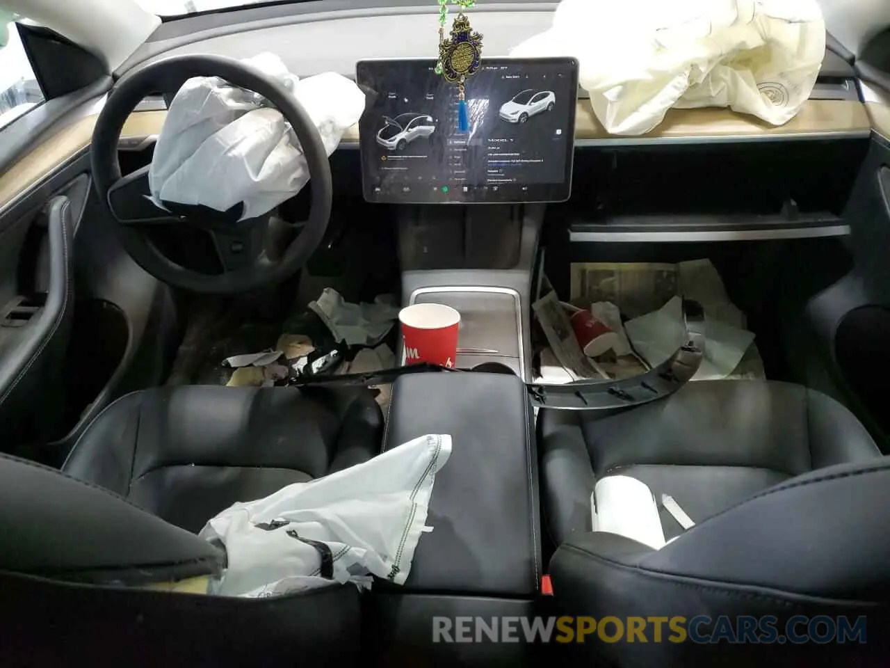 8 fotografías del automóvil dañado LRWYGDFD9PC967633 TESLA MODEL Y 2023