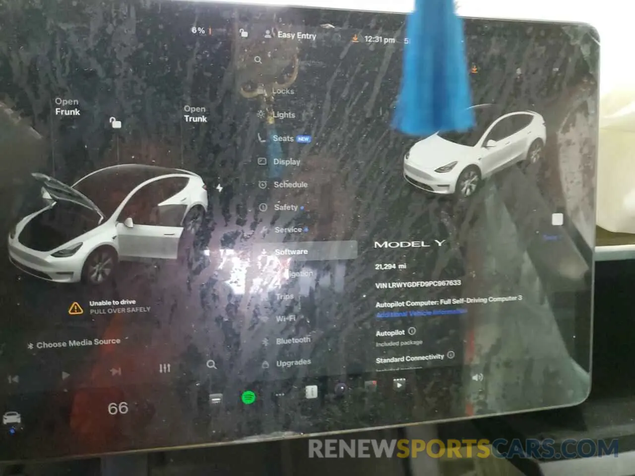 9 fotografías del automóvil dañado LRWYGDFD9PC967633 TESLA MODEL Y 2023