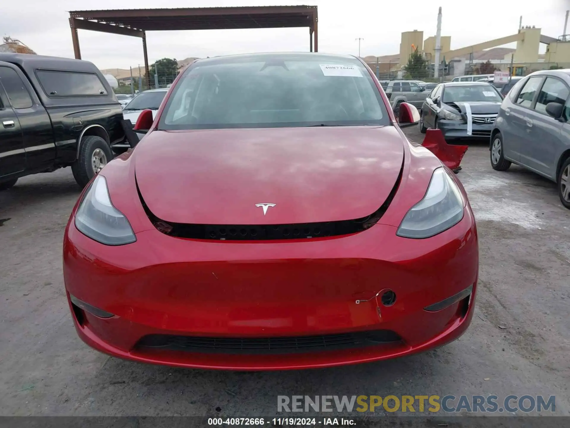 13 fotografías del automóvil dañado 7SAYGAEE0RF017553 TESLA MODEL Y 2024