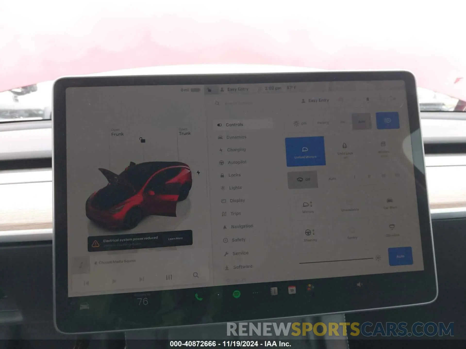 19 fotografías del automóvil dañado 7SAYGAEE0RF017553 TESLA MODEL Y 2024