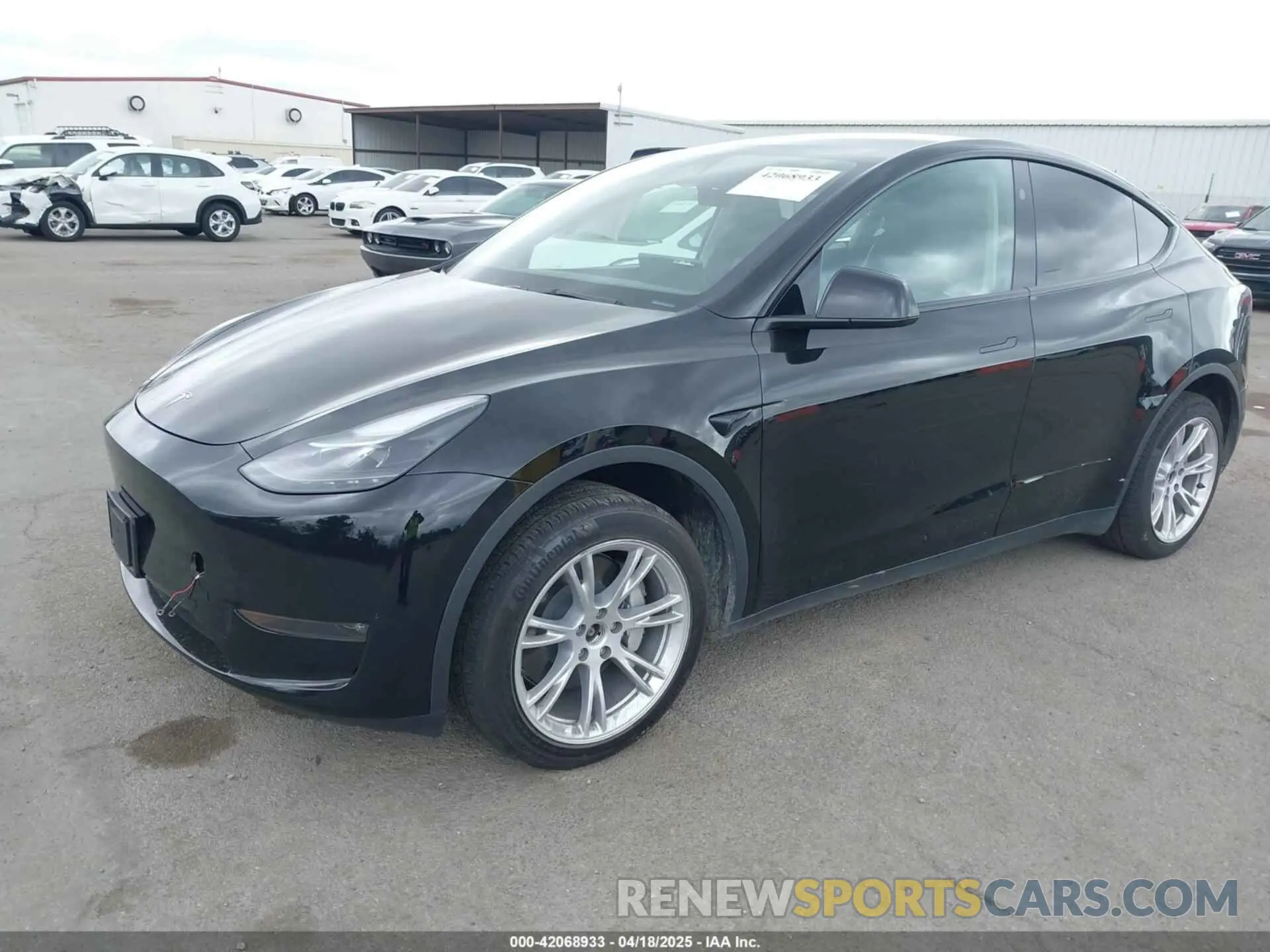 2 fotografías del automóvil dañado 7SAYGAEE1RF085988 TESLA MODEL Y 2024