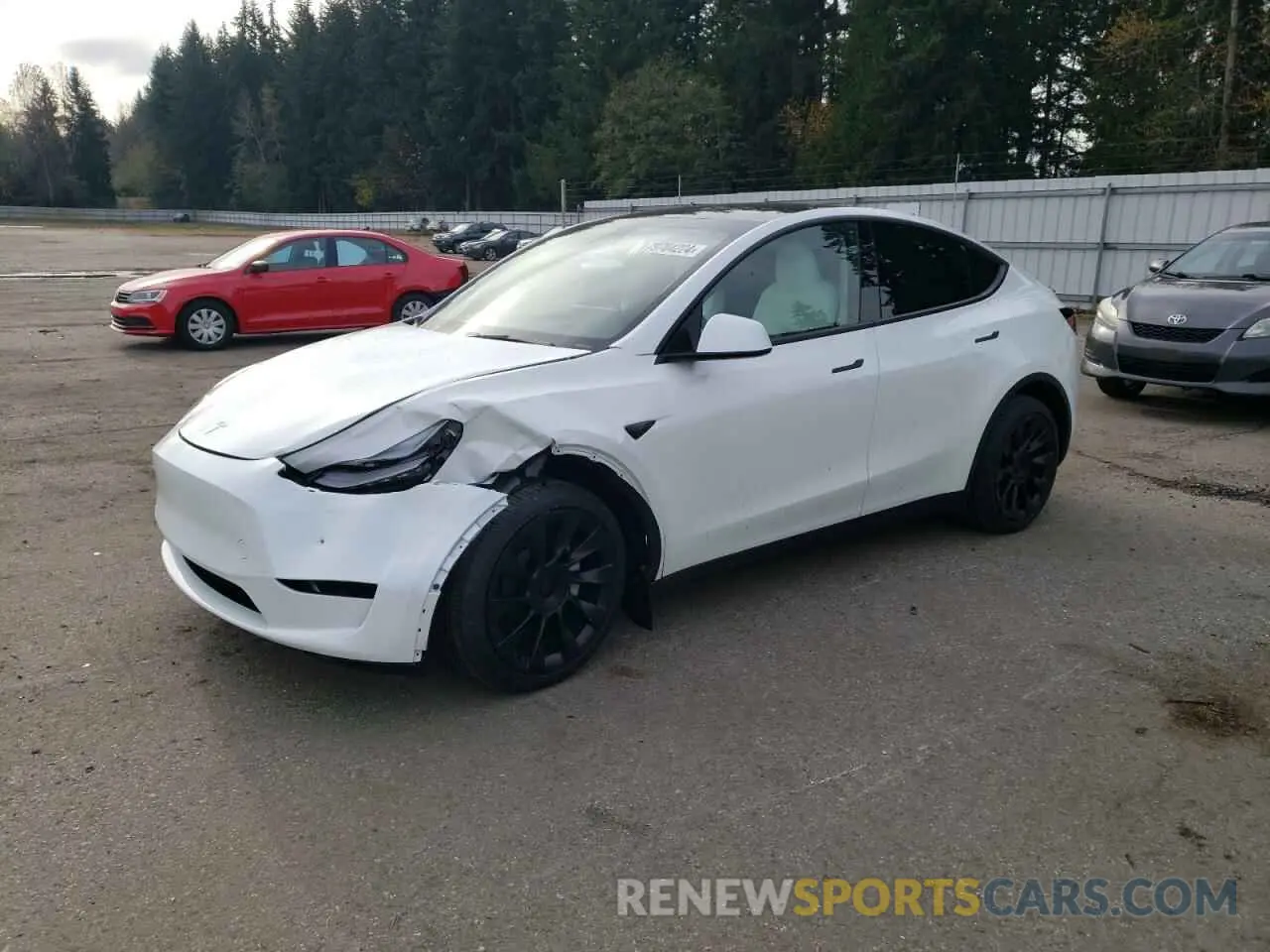 1 fotografías del automóvil dañado 7SAYGAEE1RF190241 TESLA MODEL Y 2024