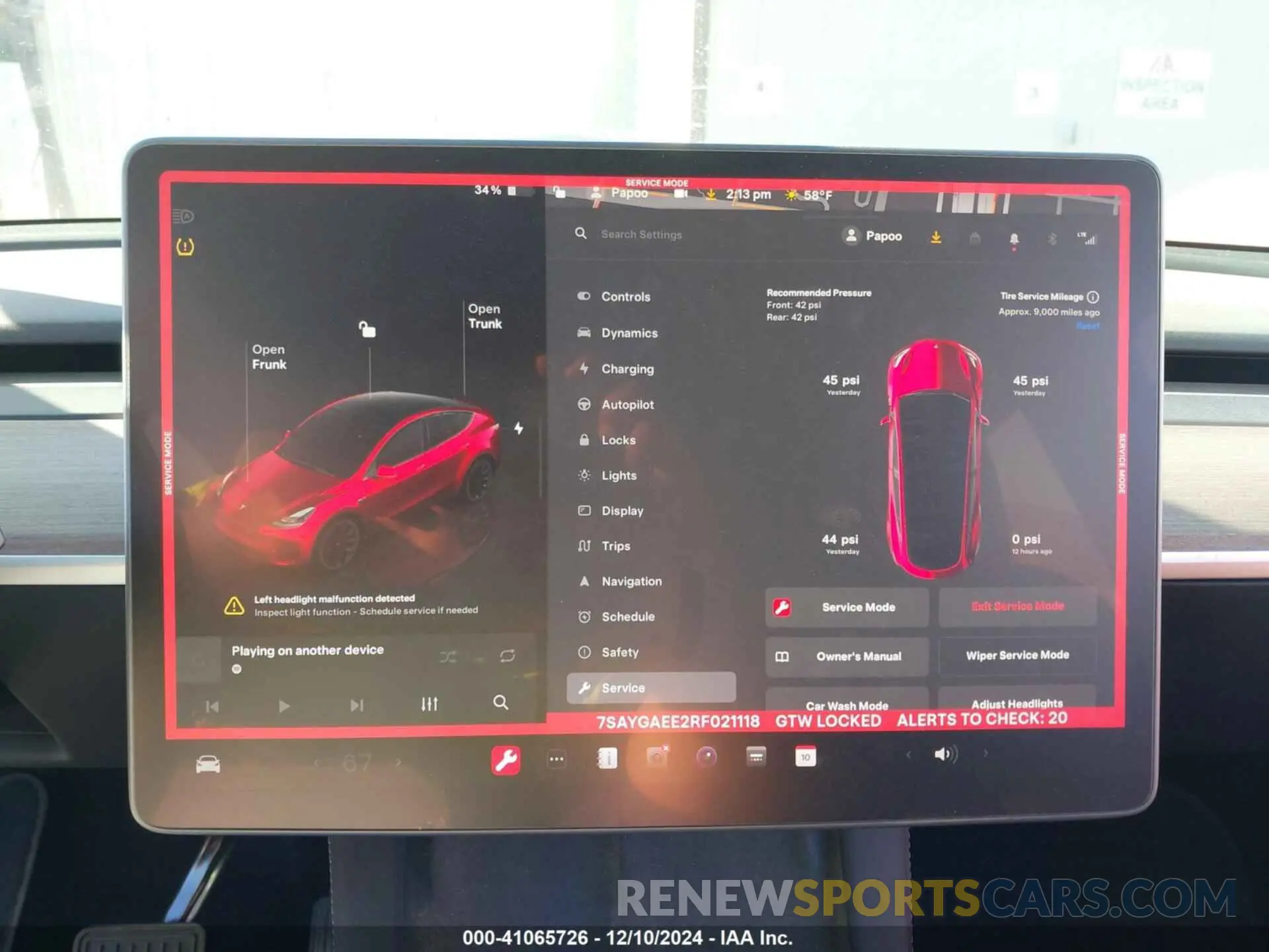 19 fotografías del automóvil dañado 7SAYGAEE2RF021118 TESLA MODEL Y 2024