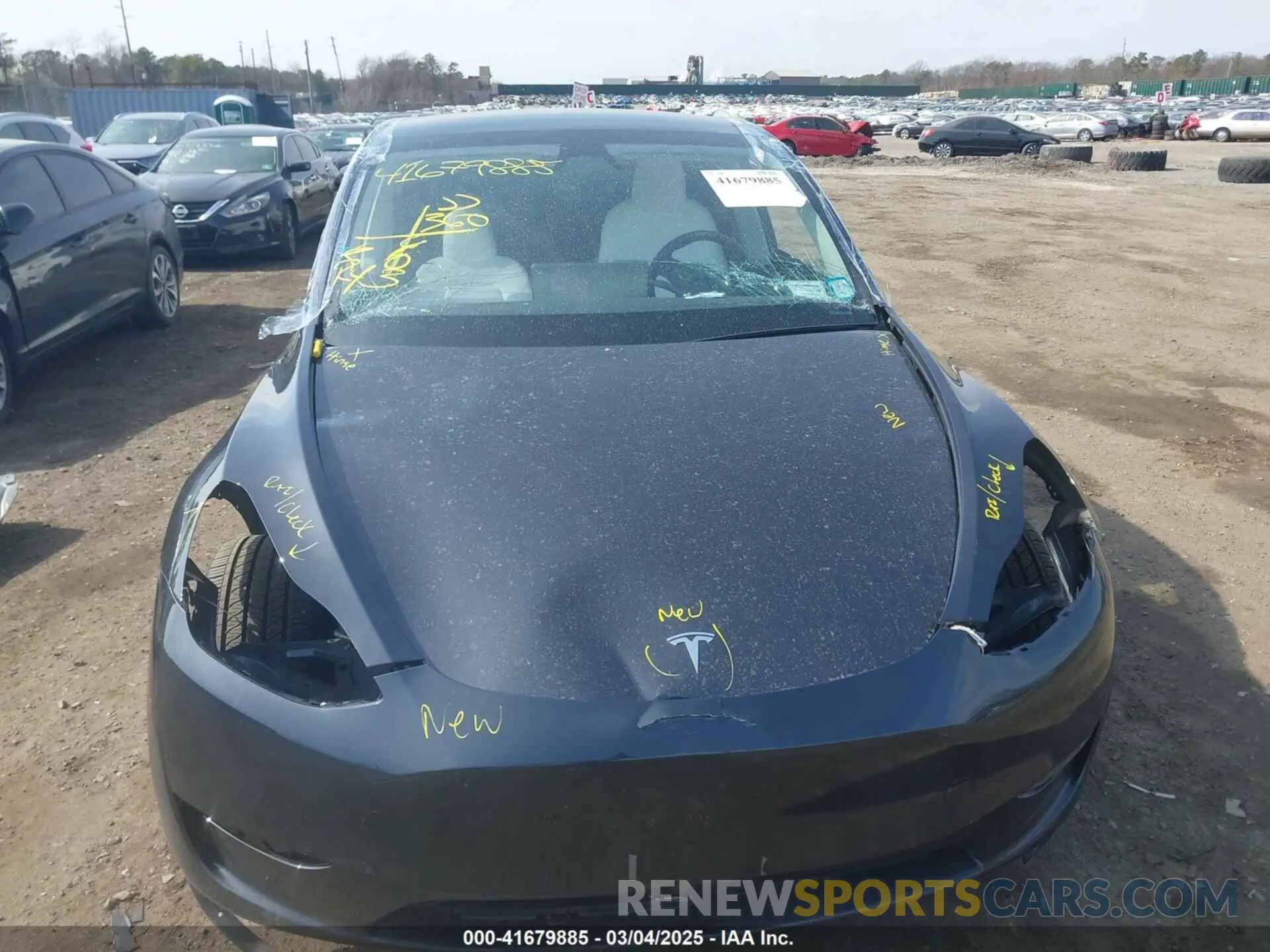 11 fotografías del automóvil dañado 7SAYGAEE2RF178437 TESLA MODEL Y 2024