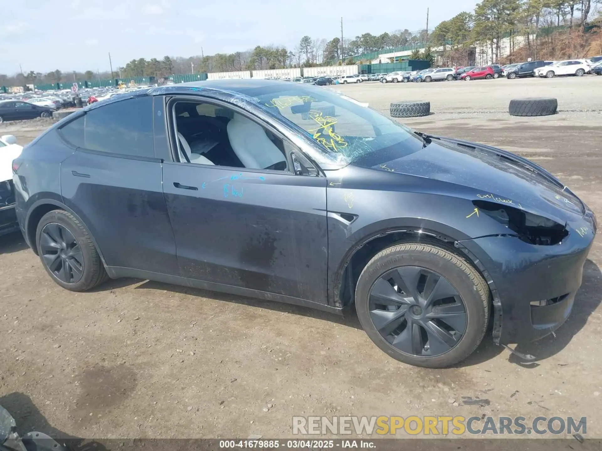 12 fotografías del automóvil dañado 7SAYGAEE2RF178437 TESLA MODEL Y 2024