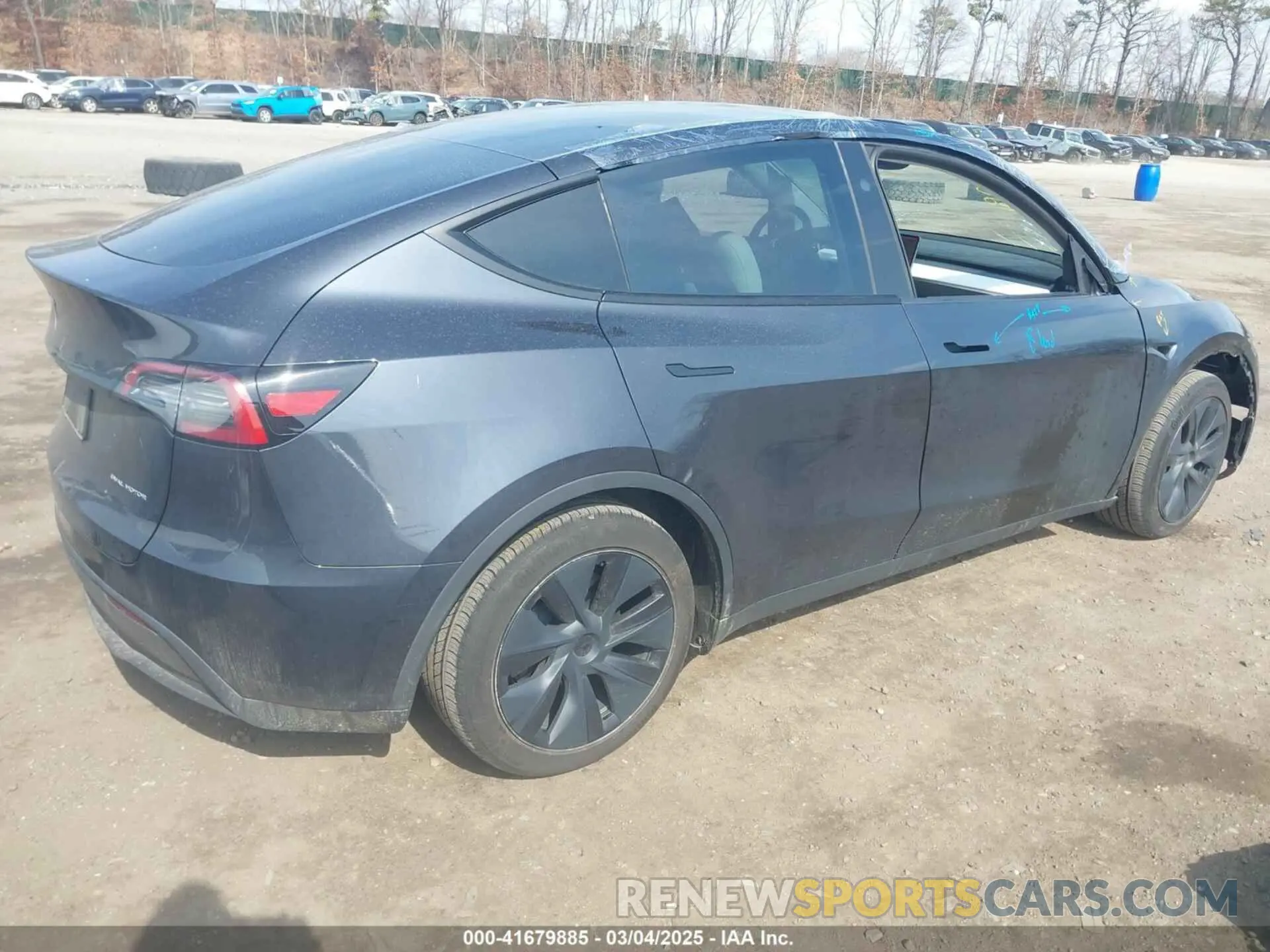 4 fotografías del automóvil dañado 7SAYGAEE2RF178437 TESLA MODEL Y 2024
