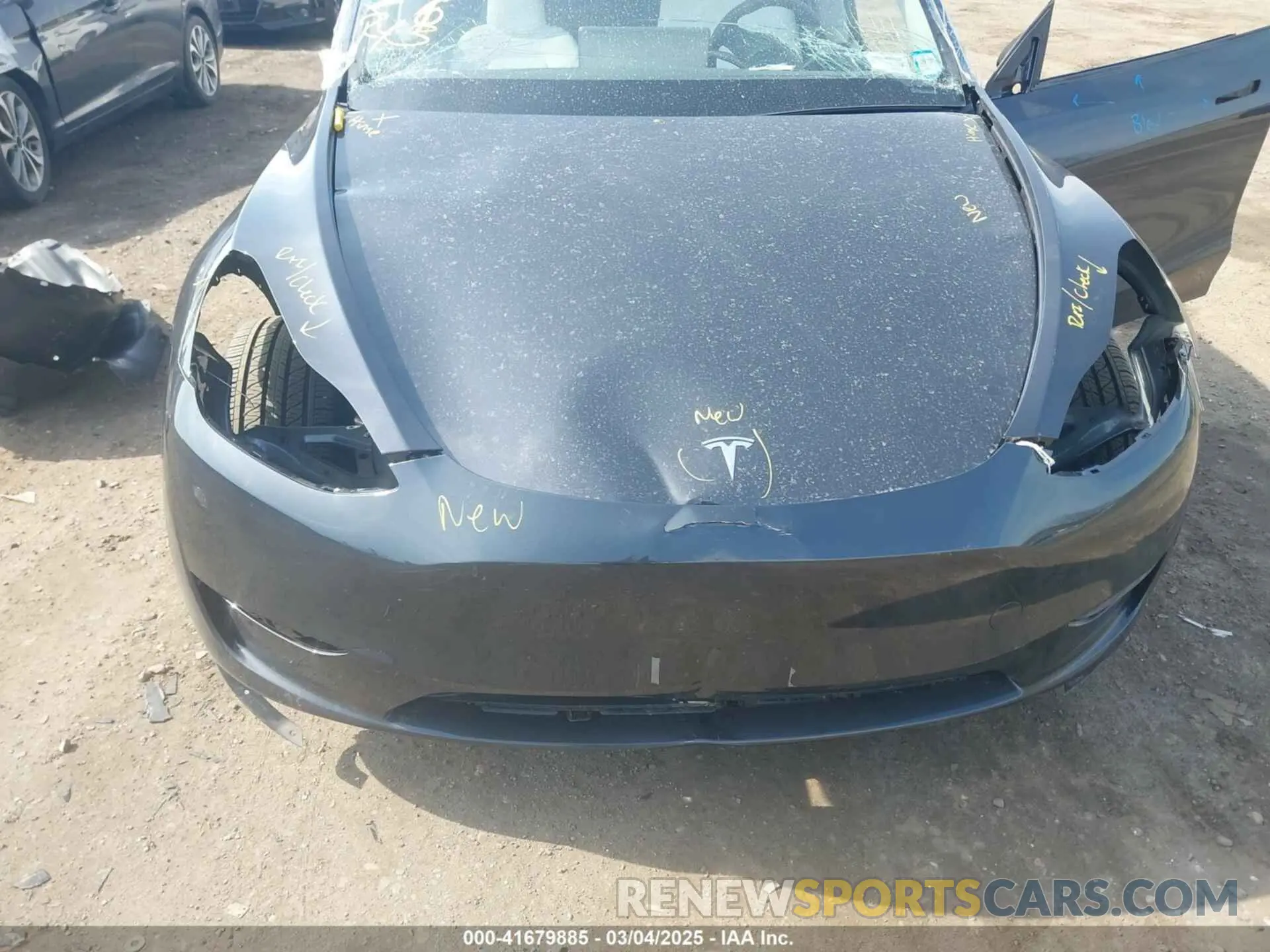 6 fotografías del automóvil dañado 7SAYGAEE2RF178437 TESLA MODEL Y 2024