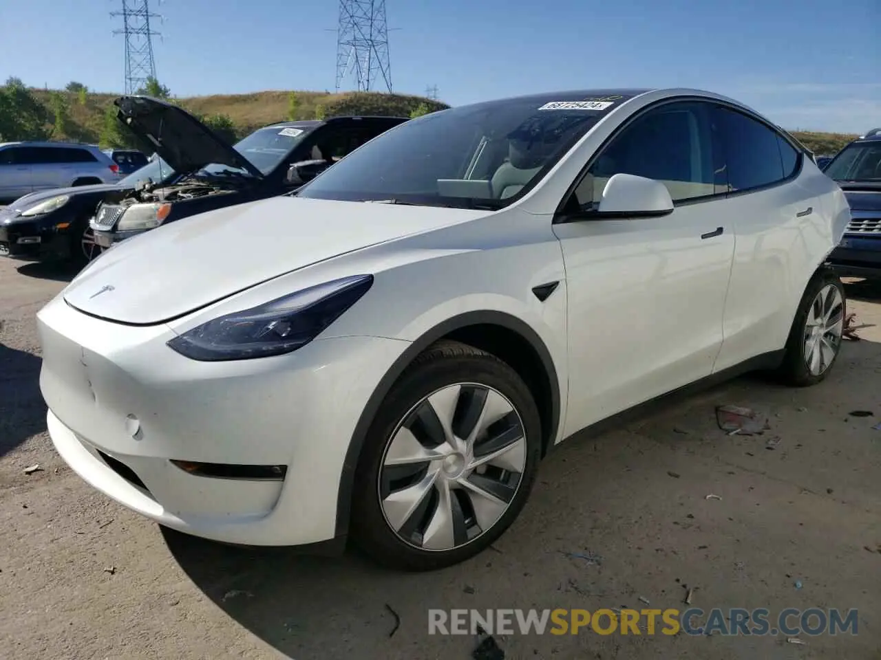 1 fotografías del automóvil dañado 7SAYGAEE5RF010615 TESLA MODEL Y 2024