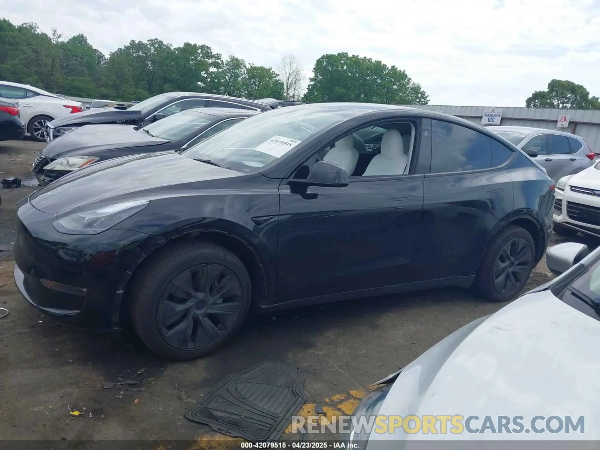 13 fotografías del automóvil dañado 7SAYGAEE5RF186418 TESLA MODEL Y 2024