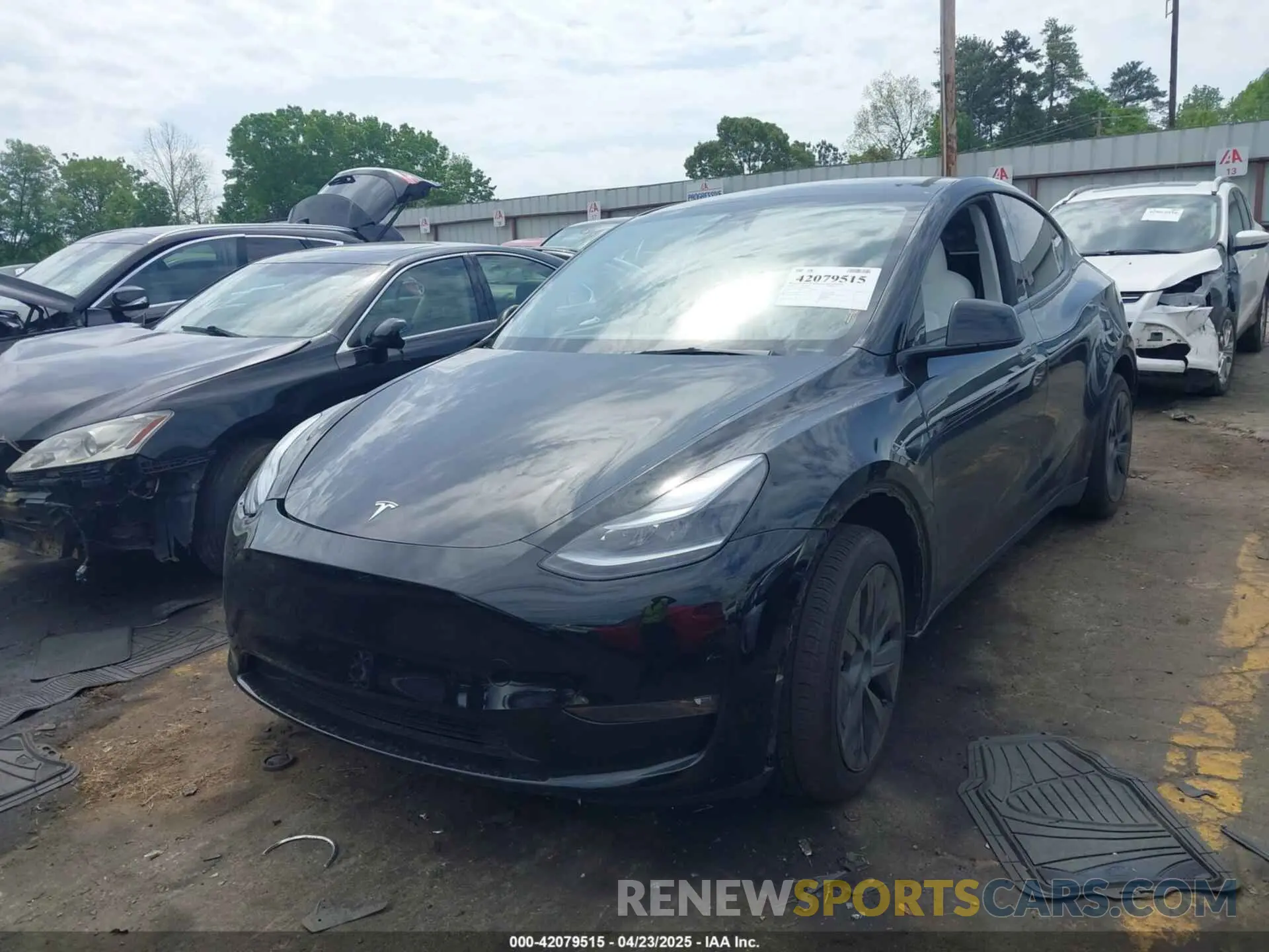 2 fotografías del automóvil dañado 7SAYGAEE5RF186418 TESLA MODEL Y 2024