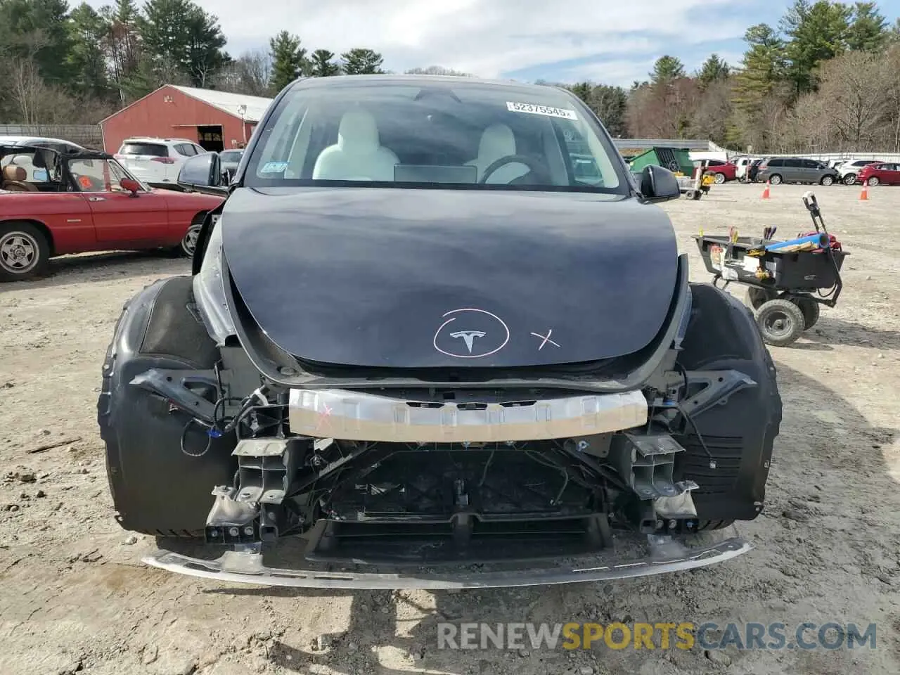 5 fotografías del automóvil dañado 7SAYGAEE5RF214010 TESLA MODEL Y 2024