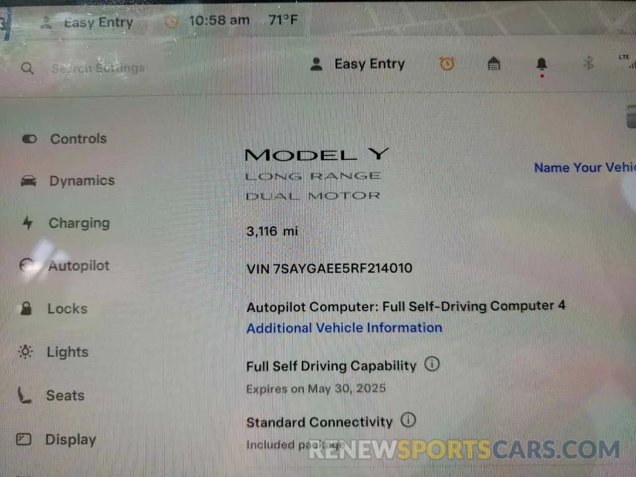 9 fotografías del automóvil dañado 7SAYGAEE5RF214010 TESLA MODEL Y 2024