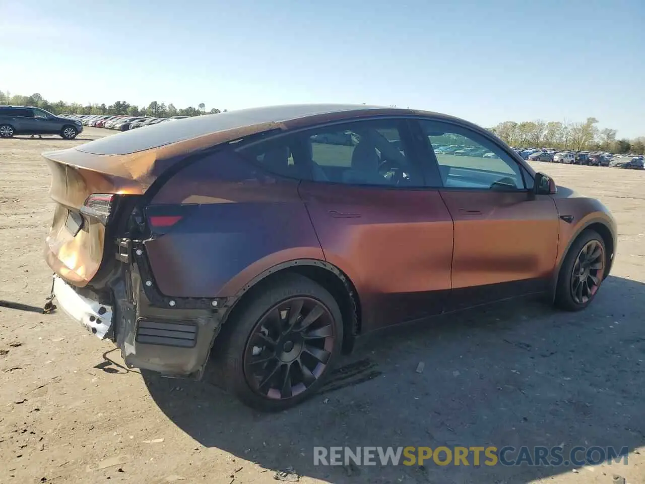 3 fotografías del automóvil dañado 7SAYGAEE5RF990914 TESLA MODEL Y 2024