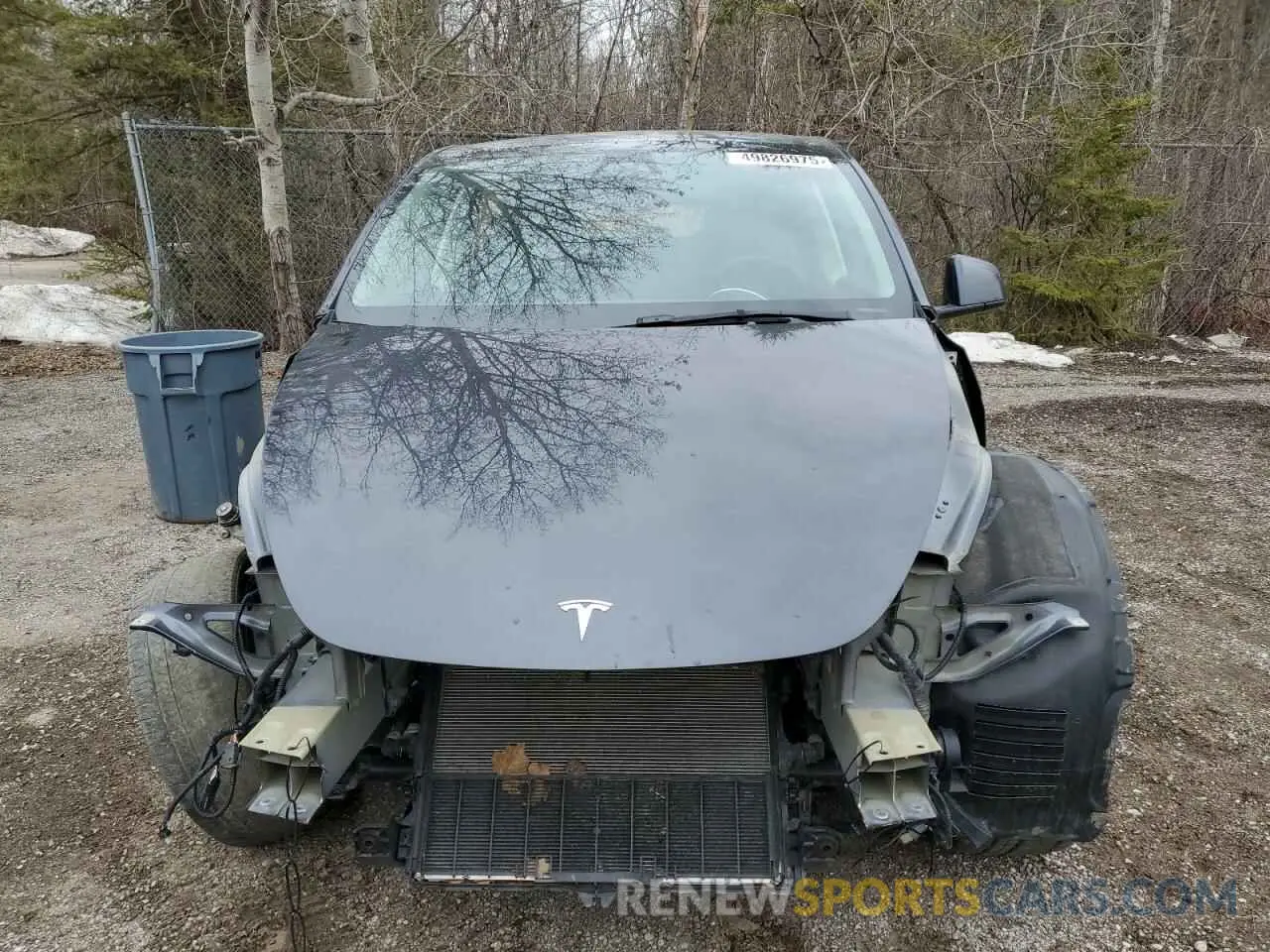 5 fotografías del automóvil dañado 7SAYGAEE6RF070354 TESLA MODEL Y 2024