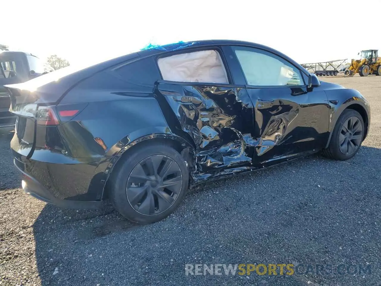 3 fotografías del automóvil dañado 7SAYGAEE6RF106267 TESLA MODEL Y 2024