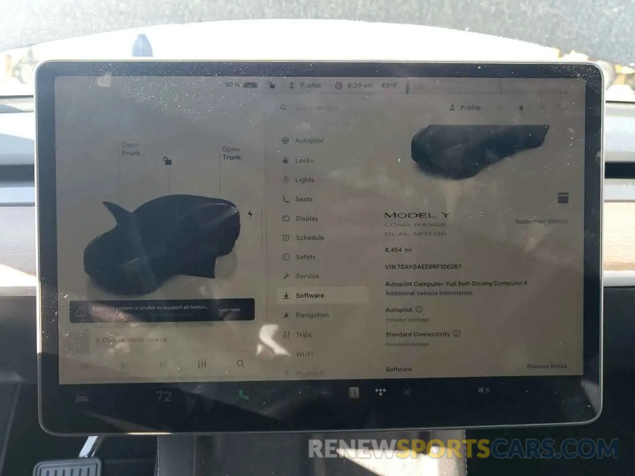 9 fotografías del automóvil dañado 7SAYGAEE6RF106267 TESLA MODEL Y 2024