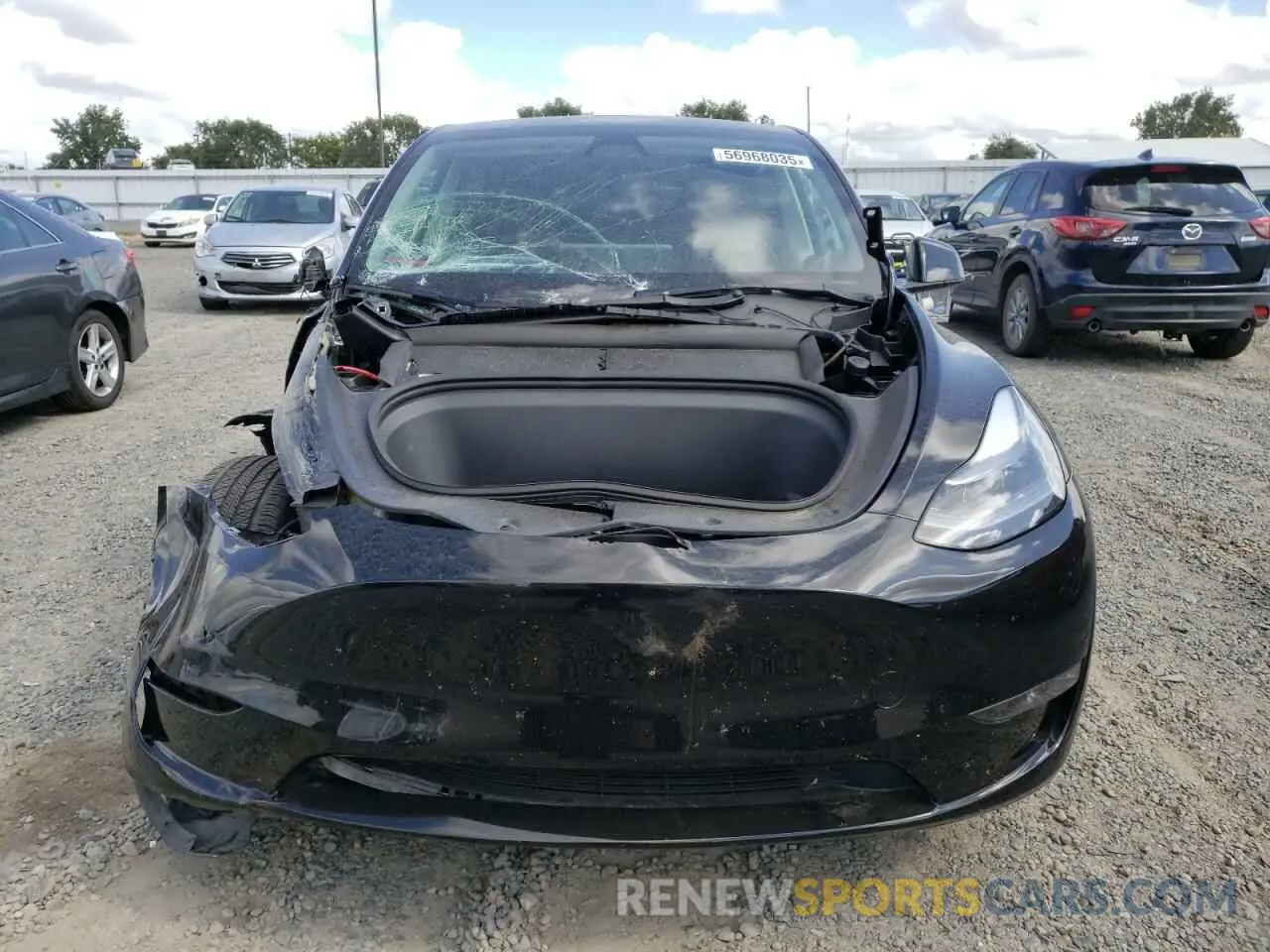 5 fotografías del automóvil dañado 7SAYGAEE6RF127846 TESLA MODEL Y 2024